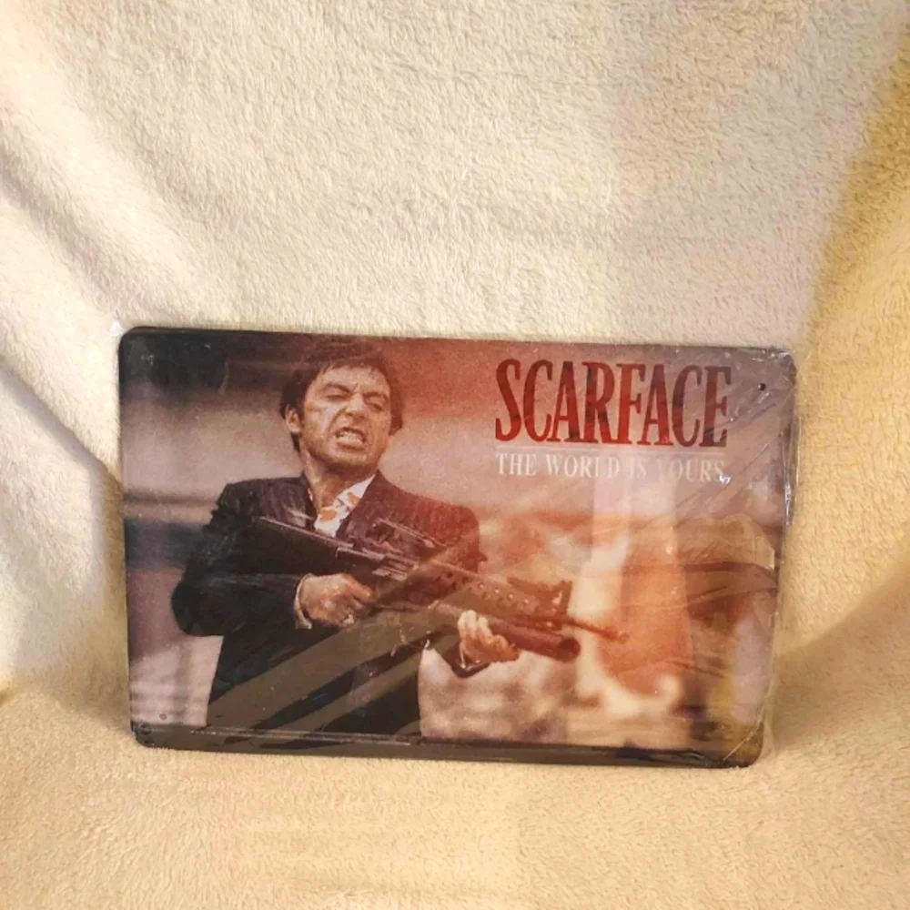 Scarface tin sign